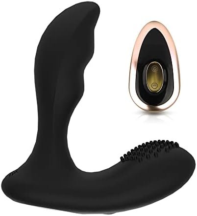 Prostate Massager Anal Vibrator Anal Vibrating Plug With Remote Control, G-Spot Vibrator Sex Toys For Men, Women And Couple, Upgraded Rechargeable 12 Speeds Waterproof Silicone Soft Skin-Friendly