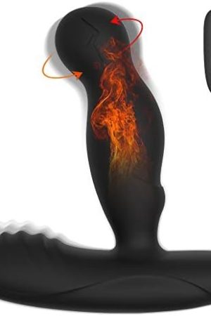 Levett Anal Vibrator Dildo Sex Toy Prostate Massager Dual Motor G Spot Vibrator Anal Plug Sex Toy With Heated Rotation With Remote Control 16 Vibration Rates Adult Sex Toys For Men, Women And Couples