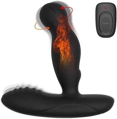 Levett Anal Vibrator Dildo Sex Toy Prostate Massager Dual Motor G Spot Vibrator Anal Plug Sex Toy With Heated Rotation With Remote Control 16 Vibration Rates Adult Sex Toys For Men, Women And Couples