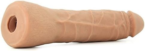 Doc Johnson Vac-U-Lock - 7 Inch Thin Dong - Ultraskyn - F-Machine And Harness Compatible Dildo - Caramel - Image 3