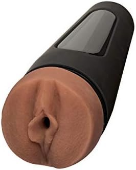 Doc Johnson Main Squeeze - Honey Gold - Ultraskyn Stroker - Squeeze Plate For Precise Pressure - Twist End Cap To Control Suction - Discreet Premium Stroker - Male Masturbator, Vagina, Caramel