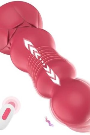 Anal Sex Toys For Men Prostate Massager Anal Plug With Individual 10 Vibrating & 10 Thrusting Modes, Seyouyou Button&Remote Control Vibrator Adult Toys Vibrating Butt Plug Women Anal Vibrators(Black)