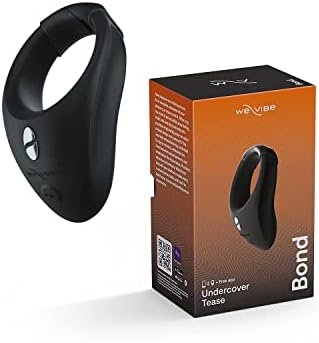 We-Vibe Bond Cock Ring Vibrator App Controlled Wearable Vibrating Adult Smart Sex Toy Worn On Men'S Penis For Men & Couples, Charcoal Black