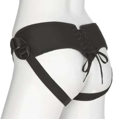 Doc Johnson Vac-U-Lock Platinum - Corset Harness With Vac-U-Lock Plug And 3 Different Sized O-Rings - Compatible With O-Ring And Vac-U-Lock Dildos - Accomodates Up-To 60" Waist - Image 2