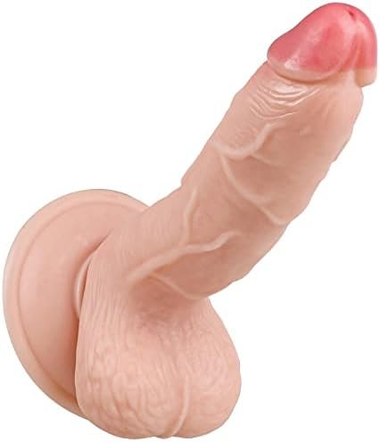 Letitfun 6.68" Realistic Dildo With Strong Suction Cup For Hands-Free Play, Beginners G-Spot Stimulation Penis Dildos Body Safe Material Adult Sex Toys For Women And Couples