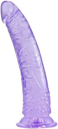 Realistic Suction Cup Dildos Real Dong G Spot Stimulator Female Masturbation Toys Adult Sex Toys For Beginners Women Lesbian(Purple)