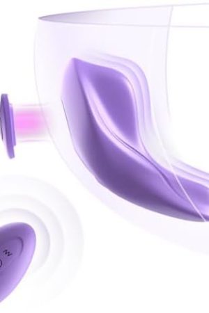 Remote Control Clitoral Vibrator For Women, Wearable Panty Vibrator With Magnetic Clip 9 Vibrating Models, Dual Vibrating G-Spot Clitoralis Perfect-Fit Butterfly Panty Clitoris, Purple