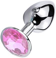 Sex Factory Butt Plug Metal Anal Plug With Pink Jewelry Anal Trainer Toys Personal Massager For Beginners Female Male Masturbation