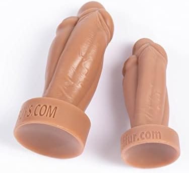 Realistic Triple Dildo - Versatile Pleasure For Solo Or Partner Play - Platinum Silicone Material, Body-Safe Material, Waterproof - Suitable For All Genders - Discreet Packaging (Flesh) - Image 3