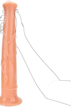 Super Large Realistic Horse Dildo, 15.75 Inches Long Dildo With Strong Suction Cup Tpe Huge Dick Adult Sex Toy For Men Women Anal Vaginal Masturbation