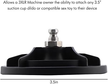 Auxfun 3.5 Inch Suction Cup Adapter With Ezfunlok System For Auxfun Premium Sex Machine Love Machines, Ezfunlok System Attachment For Suction Dildo - Image 3