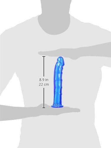 Doc Johnson Jelly Jewels - 8 Inch Dildo W/O Balls - 8" Long And 1.5" Long - Suction Cup Base - Great For Beginners And Deep Throat Training - Ruby - Image 3