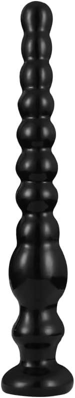 Liquid Silicone Anal Plug - Strong Suction Cup Hands-Free Play, Super Soft Anal Plug Sex Toys Anal Bead Massage G-Spot(Skin,S)