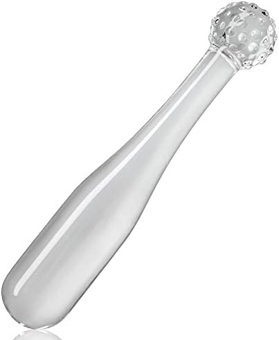 Glass Dildo Pleasure Wand Transparent Double Ended Butt Plug Vaginal Anal Prostate Massager Masturbation Sex Toy For Men Women And Couple (M)