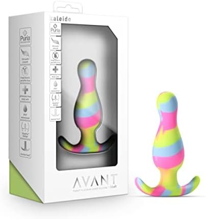 Blush Avant Kaleido Anal Plug - Tapered Head For Easy Insertion - Platinum Cured Puria Silicone - Ultrasilk Smooth - Anchortech Base For Safety And Comfort - Stayput Design Keeps It In Place - Sex Toy
