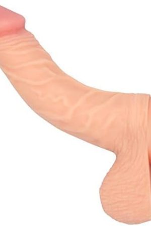 Realistic 7.5" Curved Suction Cup Dildo Veined Shaft And Lifelike Testicles