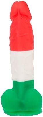 Pure Love 7 Inch Multicolored Silicone Dildo With Suction Cup, Harness Compatible, Adult Sex Toy, Multicoloured