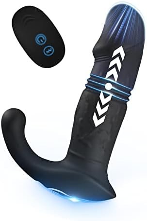 Anal Vibrator Thrusting, Vibrating Prostate Massager Male Sex Toys With 7 Vibration & 3 Thrusting Modes Anal Butt Plug G Spot Vibrator Remote Controlled Adult Anal Sex Toys For Men Couples Onismo