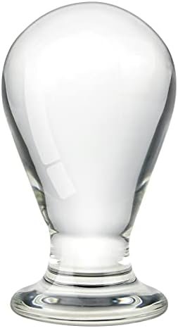 Fst Glass Anal Plug Crystal Dildo Classic Bulb Butt Plug Expansion Anal Masturbation Vagina Massager Unisex Sex Toy Transparent From Beginner To Advanced Player (L)