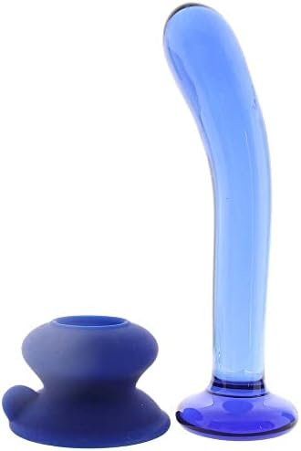 No. 89 Glass G Spot Dildo And Water Based Lube (1Oz) Purple - Image 3