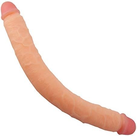 Fst 18.1 Inch Super Long Double Ended Dildo Vaginal Anal Play Flexible Realistic Double Head Dildo For Women Lesbian Couples