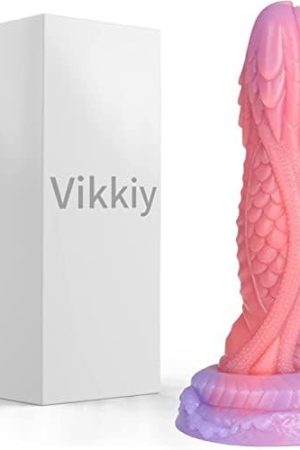 7.8" Realistic Dragon Dildo With Strong Suction Cup For Hands-Free Play, Body-Safe Liquid Silicone Anal Dildos Huge Thick Dildo For Vaginal G Spot Adult Sex Toys For Anal Play