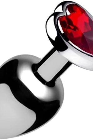 Lynx Aluminum Alloy Red Rose Anal Plug - Larger