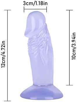 Small Dildo 3.94 Inch Small Anal Plug Anal Training Realistic Mini Dildo For Beginner Dildo Anal Small Sex Toys For Women Men Adult Sex Play Black - Image 2