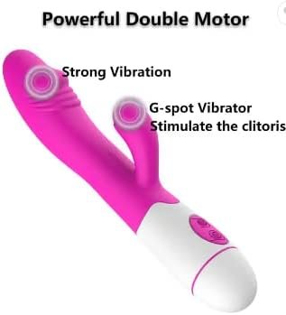 Sex Toy Massager Rabbit Vibrator Pleasure Dildo G-Spot 30 Frequency Vibration Silicone Anal (Pink) - Image 2