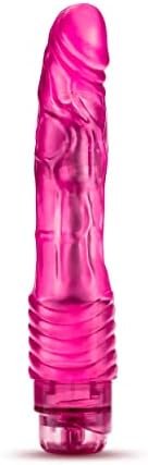 Blush B Yours Vibe #2 - Soft Realistic Multispeed Vibrating Dildo - 9 Inch Long - Slim 1.5" - Flexible Shaft Conforms To Your Body - Ipx7 Waterproof Vibrator - Body Safe Sex Toy For Women - Clear Pink - Image 3