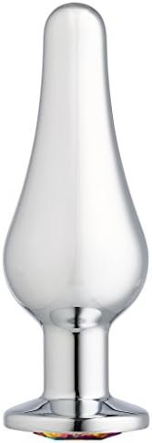 Cloud 9 Novelties Cloud 9 Novelties Gems Silver Chrome Tall Plug, Large