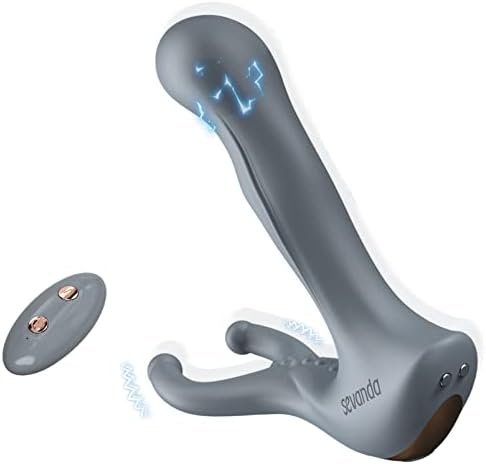 Lockink Vibrating Electric Shock Pulse Anal Vibrator Butt Plug