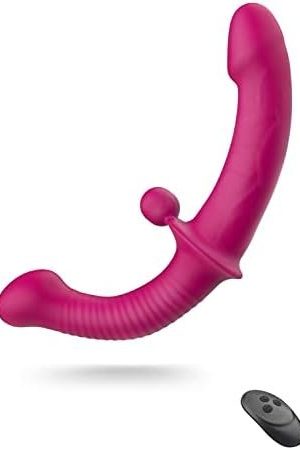 Sxovo Double-Ended Dildo With Ball, Ten Vibration Modes Sex Toys Dildo Massager Adult Sex Toys