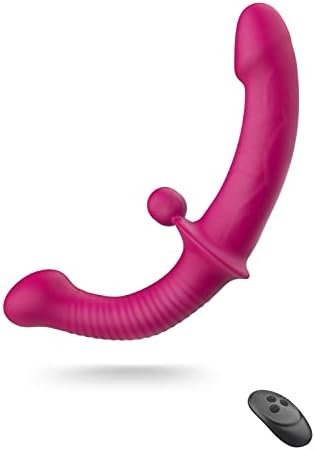 Sxovo Double-Ended Dildo With Ball, Ten Vibration Modes Sex Toys Dildo Massager Adult Sex Toys