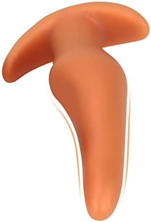 Soft Anal Plugs Masturbator, Liquid Silicone Butt Plug With Safety Base Gold Anal Dildo Vagina Dilator Anal Expander Masturbation Sex Toys For Men And Women (M) - Image 2