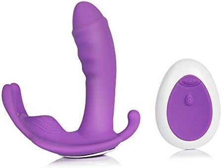 App Control Panties Vibrator For Women Strapon Invisible Vibrator Wearable Butterfly Vibrator G Spot Clit Stimulator,Purple,App Control With Box