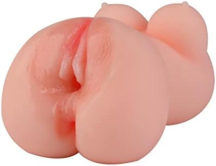 Pocket Pussy Male Masturbator Sex Toy With Realistic Large 3D Vagina Clitoris Nipples Anal Erotic Sex Toy For Adult Men Masturbation Pleasure Flesh
