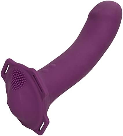 Calexotics Me2 Rumble Probe – Rechargeable Waterproof Silicone Strap On Harness Vibrator – 10 Function Vibration Adult Sex Toy For Couples – Purple - Image 3