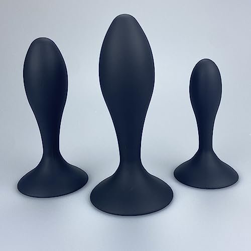 Anal Butt Plug 3Pcs Silicone Anal Plug Set For Beginner, Butt Plug Training With Strong Suction Cup Base, Prostate Massager Anal G-Spot Adult Sexy Toys Butt Plugs For Women Man And Couples - Image 2