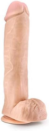 Blush Au Naturel 11.5 Inch Real Feel Dual Density Dildo, Realistic, Suction Cup Strap On Harness Base, Fat Thick Large - Image 3