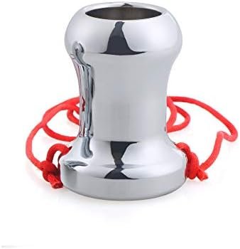 Beauty7 Metal Anal Tunnel Butt Plug Men Women Hollow Anus Plug Dilator Expender Stretcher With Side Pulling Strings For High Safety Enema Cleansing Tool Sex Toy Size L