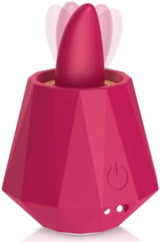 Adult Sex Toys Vibrator For Women - 5 Modes Female G Spot Clitoral Nipper Anal Licking Stimulator - Couple Sex Tongue Lick Toy - Waterproof Silicone - Rose Red