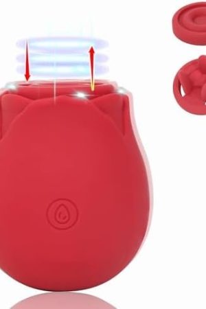 Rose Vibrator Sexy Toy,10 Speed G-Spot Vibrator Stimulator For Couples,Clitoral Nipple Licker For Female