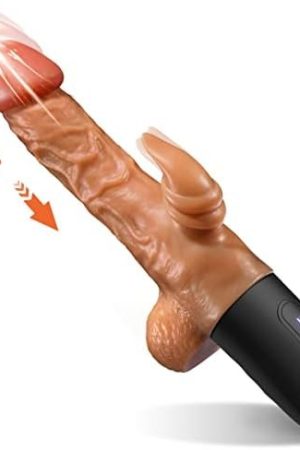 Thrusting Dildo Vibrator Sex Toy - Realistic Vibrating Dildo With 10 Modes, Clitoral Licking G Spot Dildo For Clitoral G Spot Anal Stimulation, Anal Dildo Sex Machine Adult Sex Toys For Women Couples