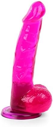 Perfect Violet Realistic Dildo By Healthy Vibes - Lifelike Look And Feel Sex Toy For Women - Slim For Anal