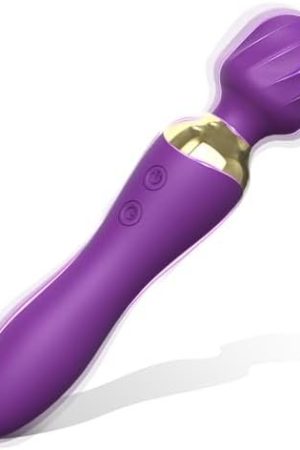 Vibrator Adult Sex Toys, Vibrator Wand Massager With 24 Vibrate Setting And Dual 4D Motors, Waterproof Anal Dildo, Female Purple Vibradore,Vibrater Sexual Pleasure Tools For Women