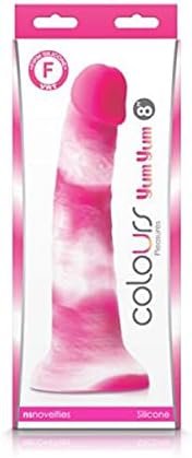 Ns Novelties Colours Pleasures 8 Inches Yum Yum Dildo - Pink - Image 2