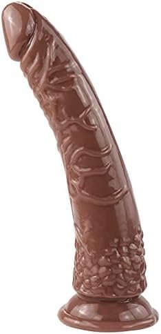 7.9 Inch Realistic Dildo For Beginners With Suction Cup For Women Brown