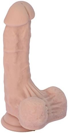 Lickerlish"Lucky 6.5" 7-Inch Premium Silicone White Skin Dildo With Suction Cup