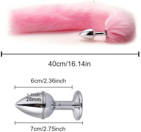 Fox Animal Costume Set Furry Ear Headband Fox Tail Bell Anal Plug-Animal Sexual Anus Bat Leather Choker Necklace Valentines Day Cosplay - Image 3
